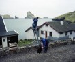 Kunstwerk Faroer eilanden 10 straatwerkers