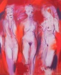3 figuren in rood/oranje 3 figuren in rood/oranje