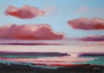landschap met rode wolk landschap met rode wolk