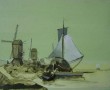19e eeuws landschap Kunstwerk 19e eeuws landschap