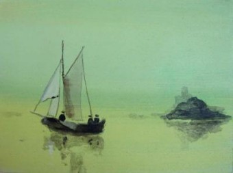 Lagune met ruïne  Lagune met ruïne