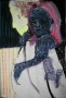 Woman with gun Kunstwerk Woman with gun