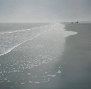 (102 b) mensen op het strand van Hoek van Holland 