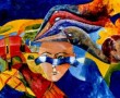 Gezicht op de droom, (Extase) Kunstwerk Gezicht op de droom, (Extase)