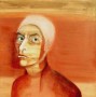 man met badmuts Kunstwerk man met badmuts