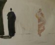 Sater, nymph en sjamaan Kunstwerk Sater, nymph en sjamaan