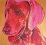 Kunstwerk Rose Weimaraner