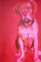 Rose Bordeaux Kunstwerk Rose Bordeaux