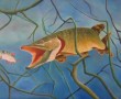 jagende snoek Kunstwerk jagende snoek