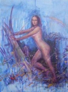 mona lisa in blauw mona lisa in blauw