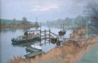 Bootje Rijkswaterstaat op de IJssel bij de Steeg Bootje Rijkswaterstaat op de IJssel bij de Steeg