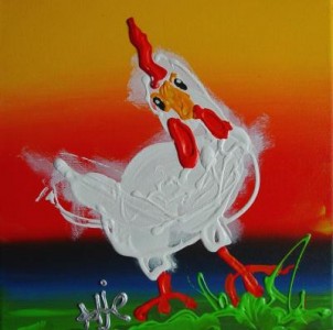 Witte kip Witte kip