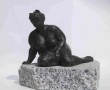 Marie zittend Kunstwerk Marie zittend