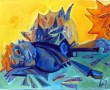 Ikarus gevallen Kunstwerk Ikarus gevallen