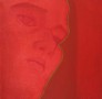 rood portret Kunstwerk rood portret