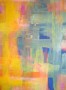 Gelborangeblauschwarz Kunstwerk Gelborangeblauschwarz