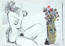 Vaas met bloemen Vaas met bloemen