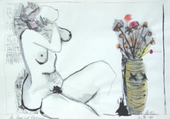 Vaas met bloemen Vaas met bloemen