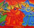3x poes Kunstwerk 3x poes
