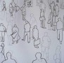 Wachtenden CS Amsterdam (wit / zwart) Kunstwerk Wachtenden CS Amsterdam (wit / zwart)