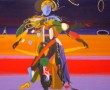 Purple  dancer Kunstwerk Purple  dancer