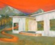 misplaatst australisch huis Kunstwerk misplaatst australisch huis