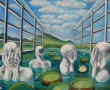 hoe het in het water is Kunstwerk hoe het in het water is