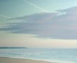 (120) wolk en strand Kunstwerk  (120) wolk en strand