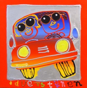 Toeren in onze car Toeren in onze car