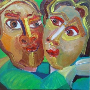 Portret van twee Portret van twee
