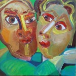 Portret van twee Portret van twee
