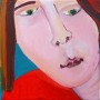 portet van een jong meisje Kunstwerk portet van een jong meisje