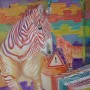 zebra Kunstwerk zebra