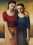 twee vrouwen 2 Kunstwerk twee vrouwen 2