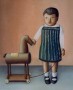 kind met rijpaardje Kunstwerk kind met rijpaardje