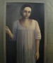 vrouw in deuropening 2 Kunstwerk vrouw in deuropening 2