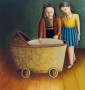 twee kinderen 3 Kunstwerk twee kinderen 3