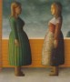 twee vrouwen 3 Kunstwerk twee vrouwen 3