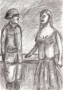der Soldat und das Maedchen Kunstwerk der Soldat und das Maedchen