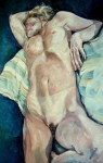 Dame in blauw Dame in blauw