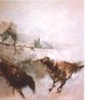 vogels in Landschap Kunstwerk vogels in Landschap
