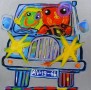 Auto plezier Kunstwerk Auto plezier