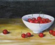 schaaltje zoete kersen Kunstwerk schaaltje zoete kersen