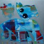 Paard met zon Kunstwerk Paard met zon