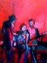 trio in rood Kunstwerk trio in rood