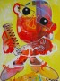 Wereld kapper Kunstwerk Wereld kapper