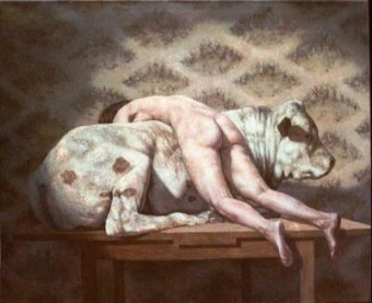 vrouw / stier / tafel vrouw / stier / tafel