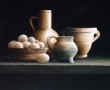 stilleven met potten Kunstwerk stilleven met potten