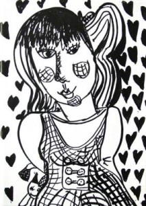 verlegen meisje (uit Happy  Family series 2007) verlegen meisje (uit Happy  Family series 2007)