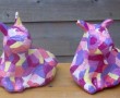 roze pup Kunstwerk roze pup